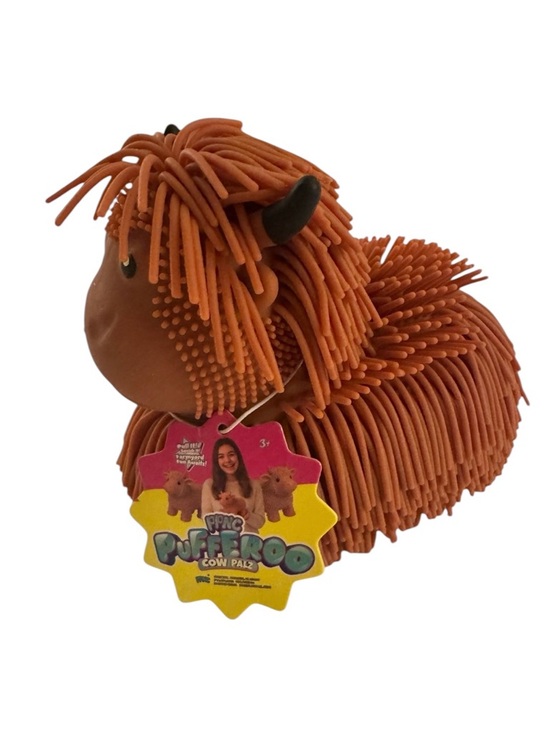 Highland Cow Other - VIRAL Squishy Highland Cow Pufferoo Cow Palz JUMBO Squishy 6.5” Fidget Toy